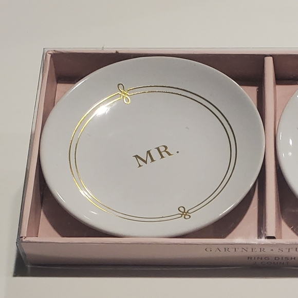 Mr. And Mrs. Ring Holder Dishes New in Sealed original packaging - Picture 4 of 5